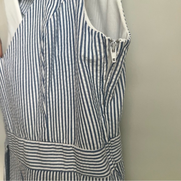 B Darlin Blue & White Pleated A-Line Sundress - Size 9/10 - Picture 4 of 15